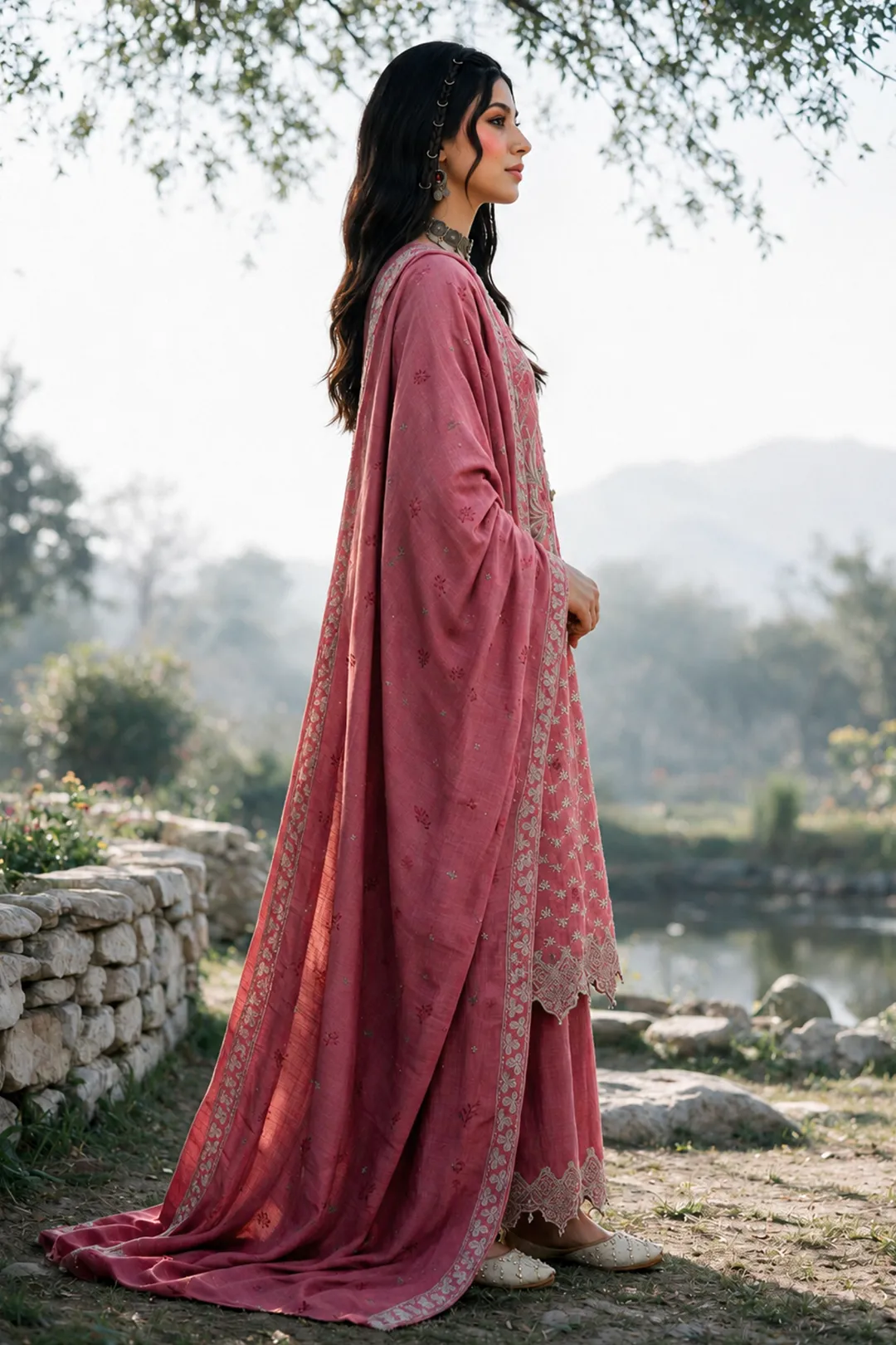 Zellbury Embroidered Shirt Shalwar Shawl - 0346 Hover View